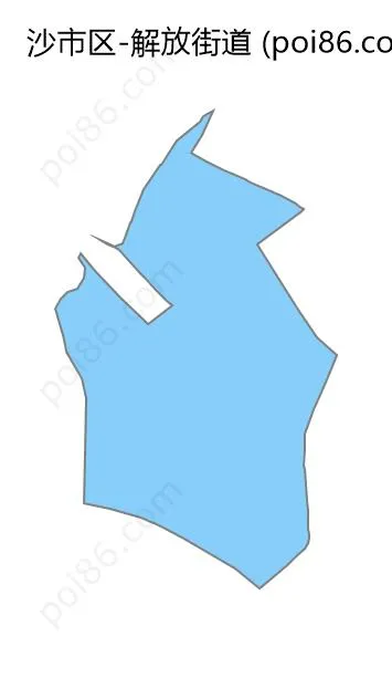 解放街道边界地图