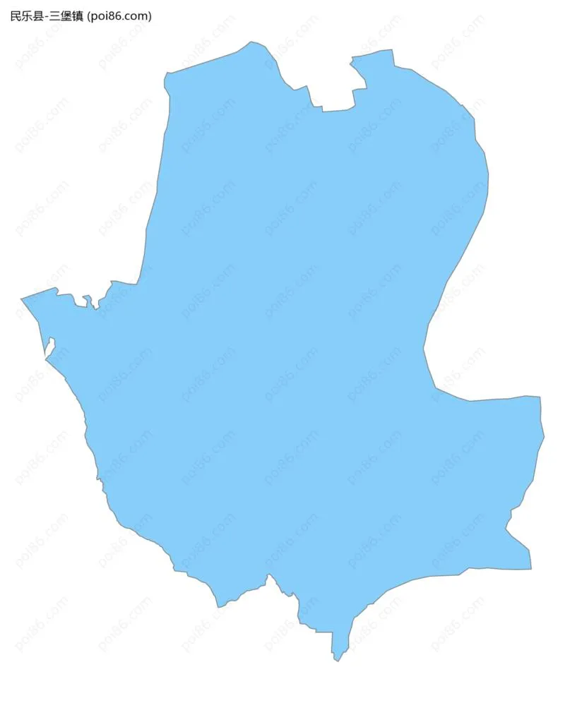 三堡镇边界地图