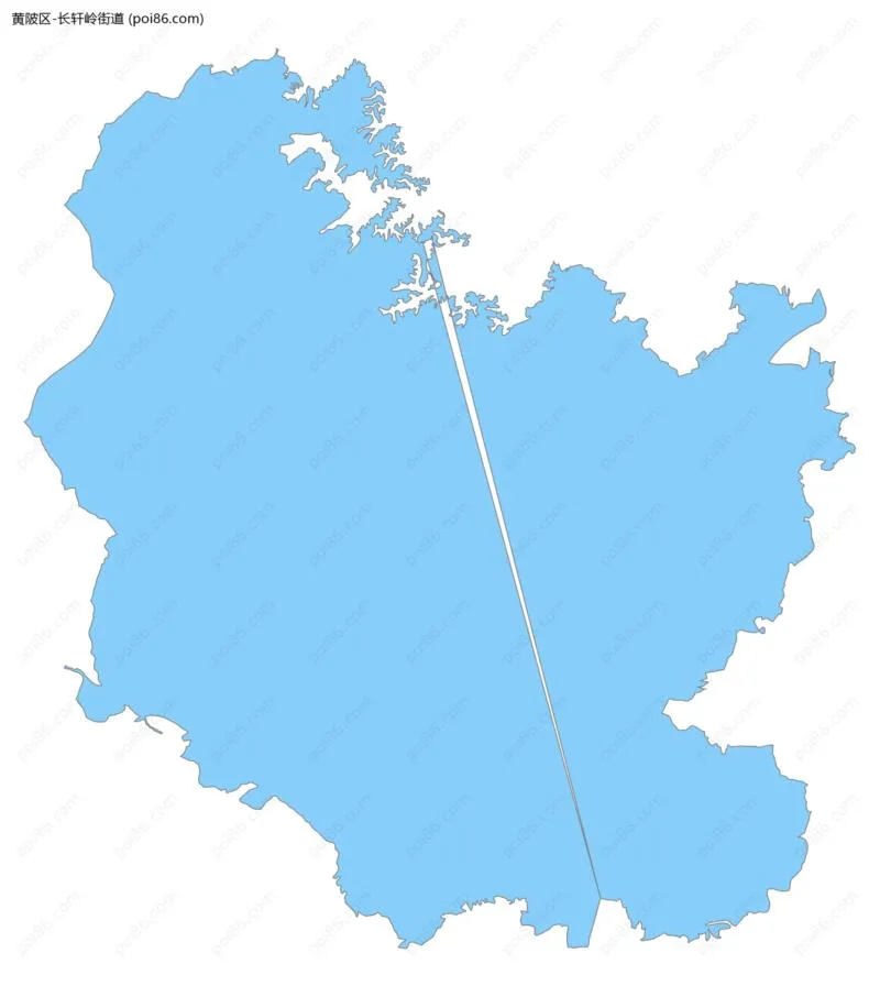 长轩岭街道边界地图