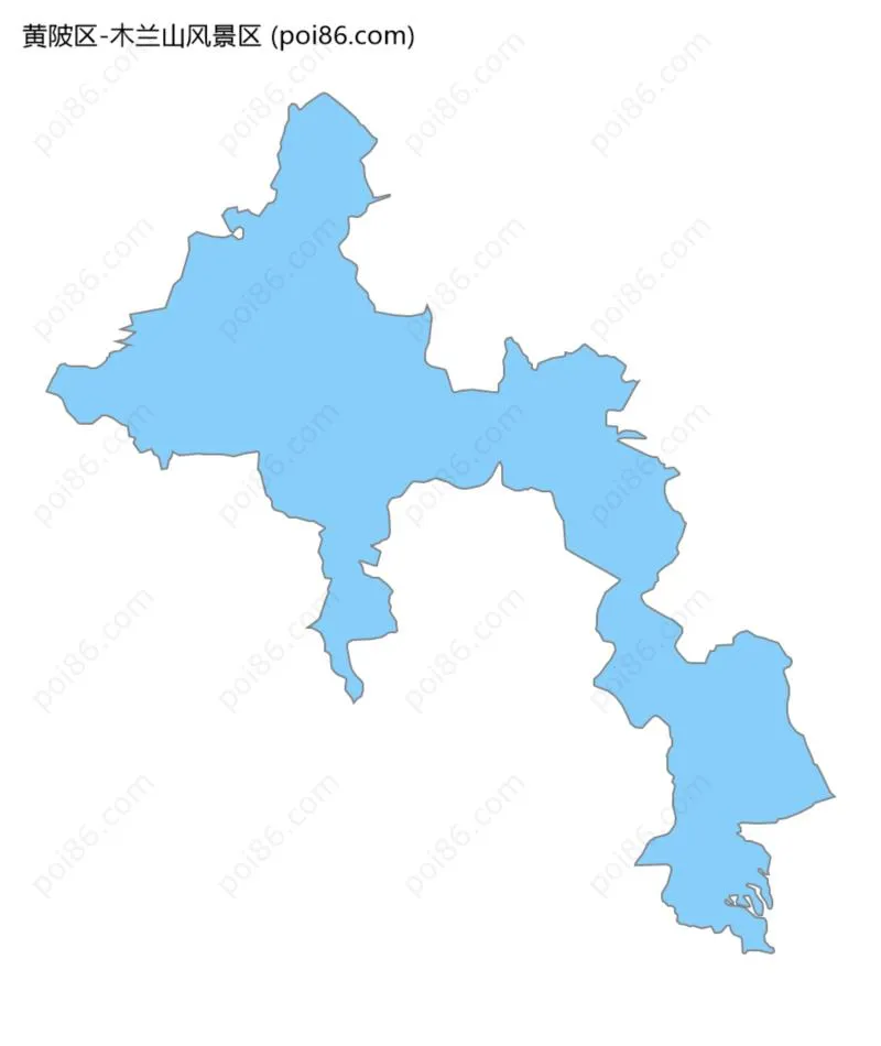木兰山风景区边界地图
