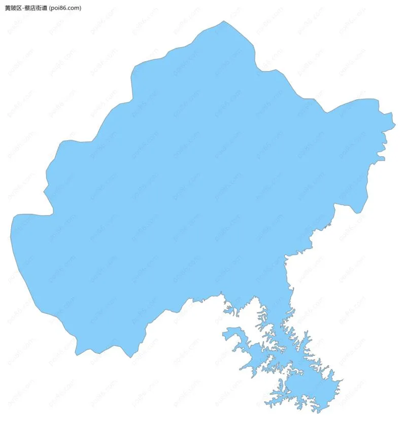 蔡店街道边界地图