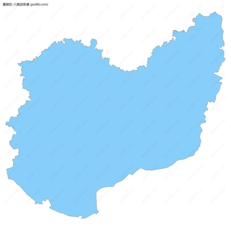 六指店街道边界地图