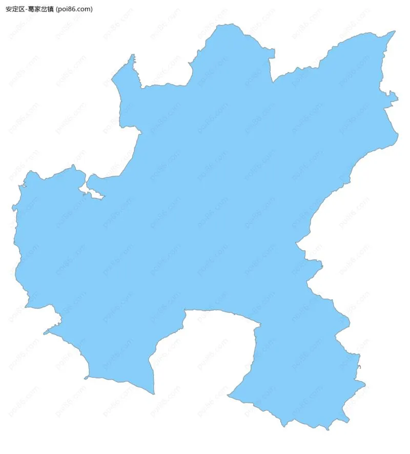 葛家岔镇边界地图