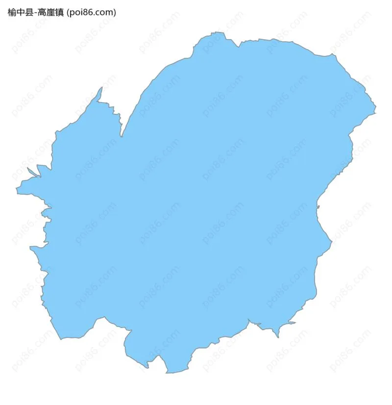 高崖镇边界地图