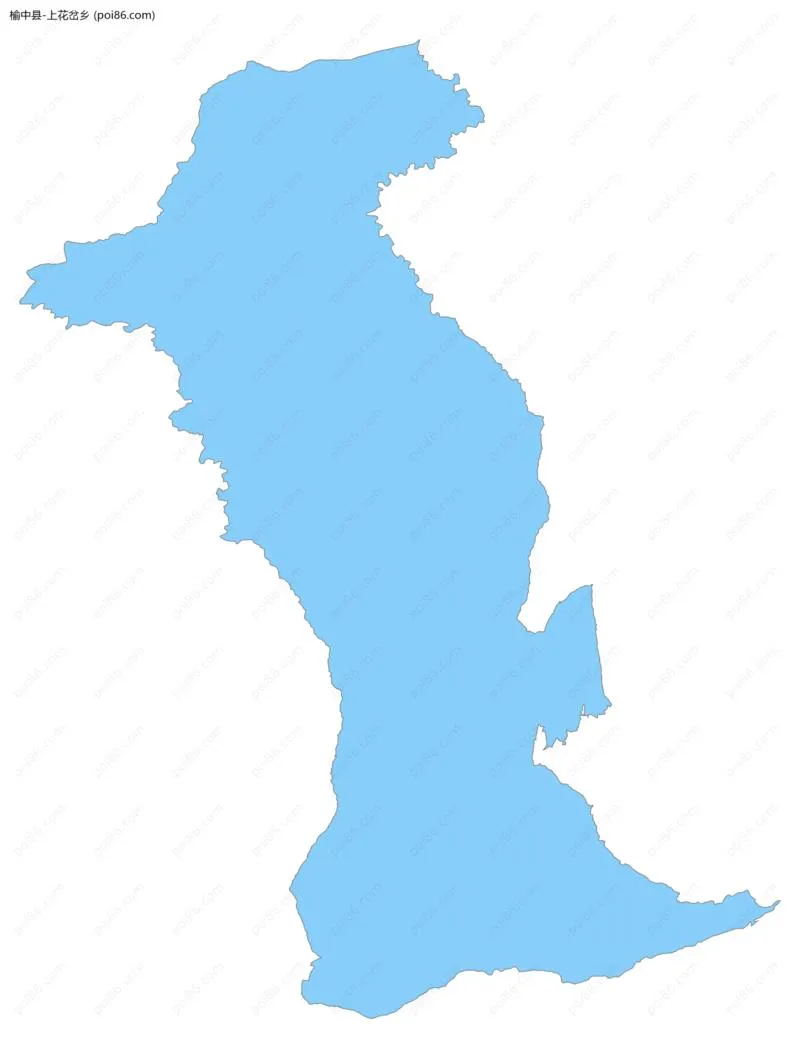上花岔乡边界地图