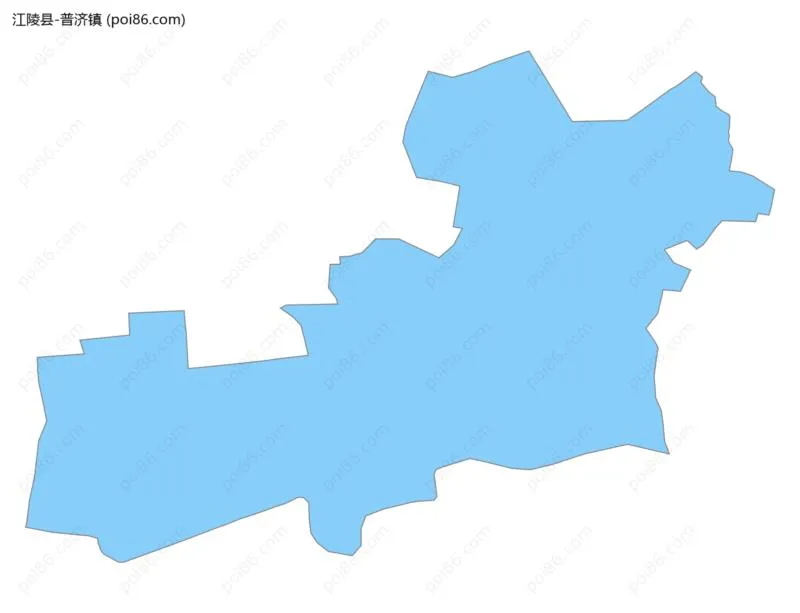 普济镇边界地图