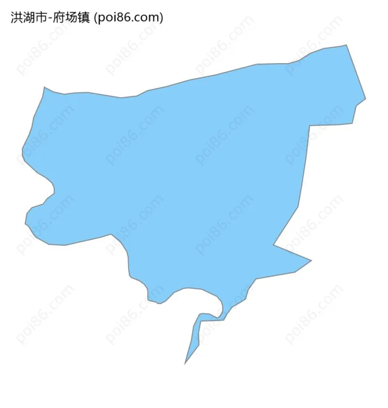 府场镇边界地图