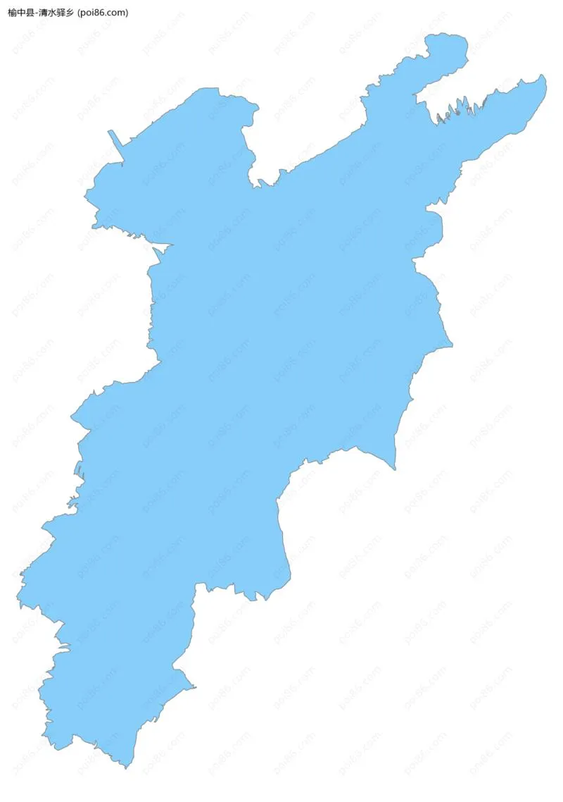 清水驿乡边界地图