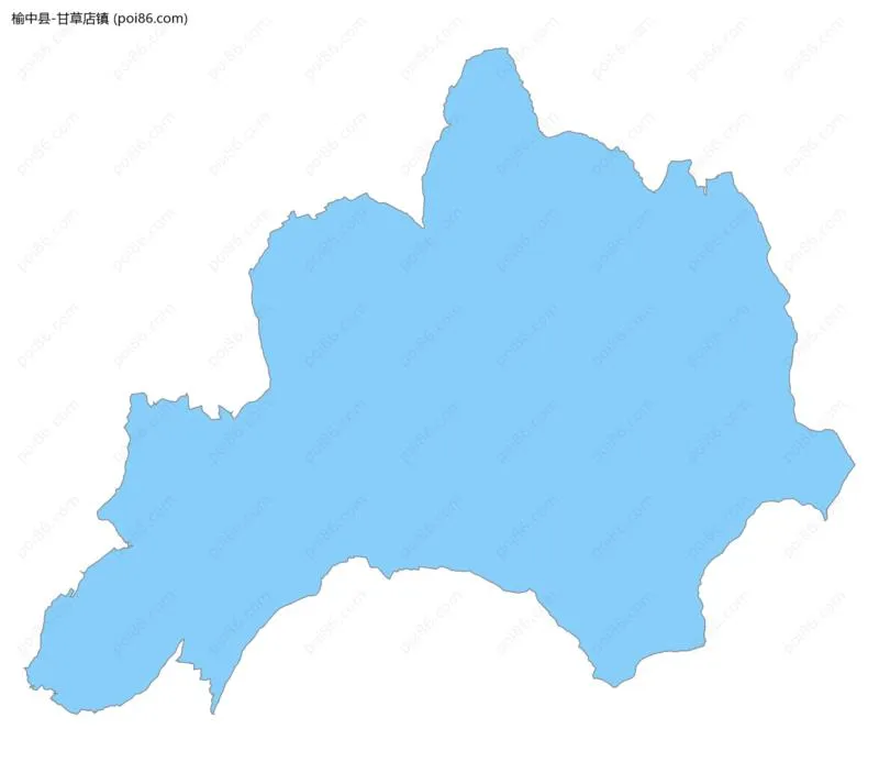 甘草店镇边界地图
