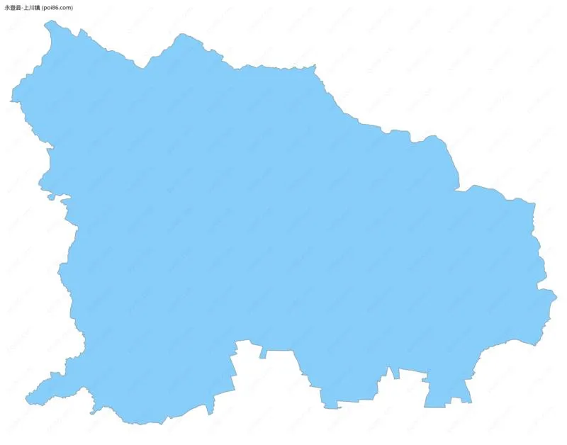 上川镇边界地图