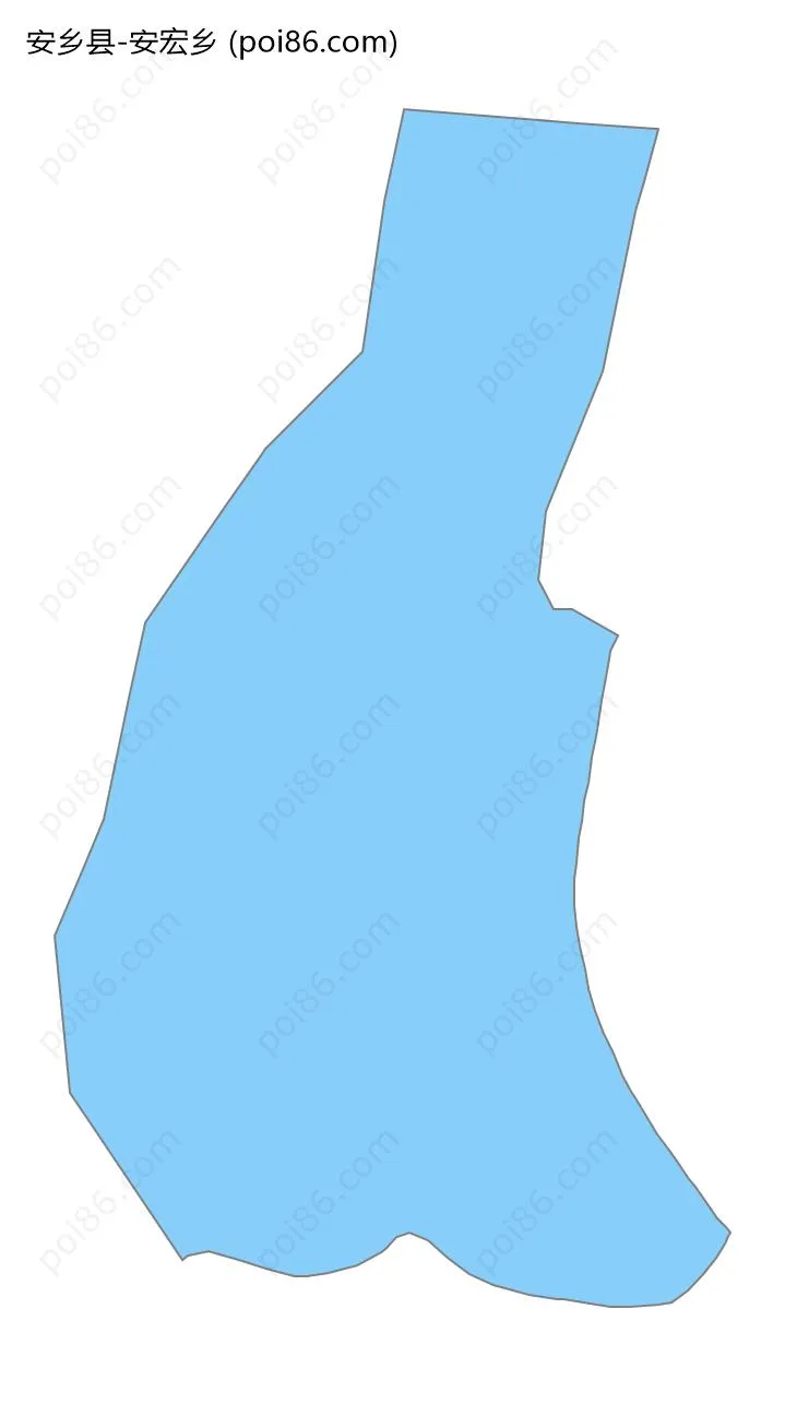 安宏乡边界地图