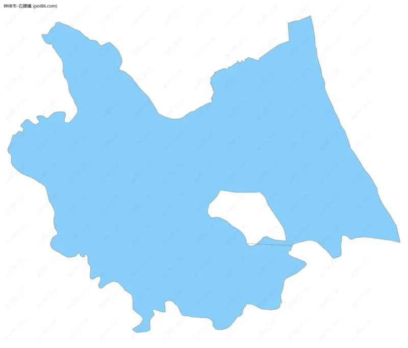 石牌镇边界地图