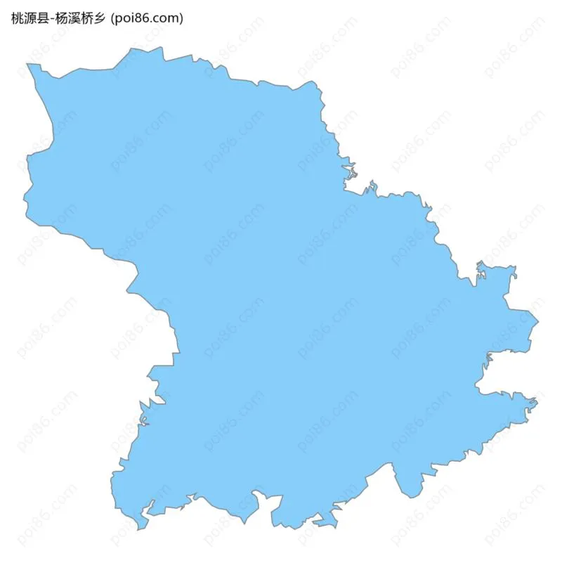 杨溪桥乡边界地图