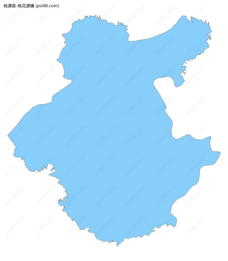 桃花源镇边界地图
