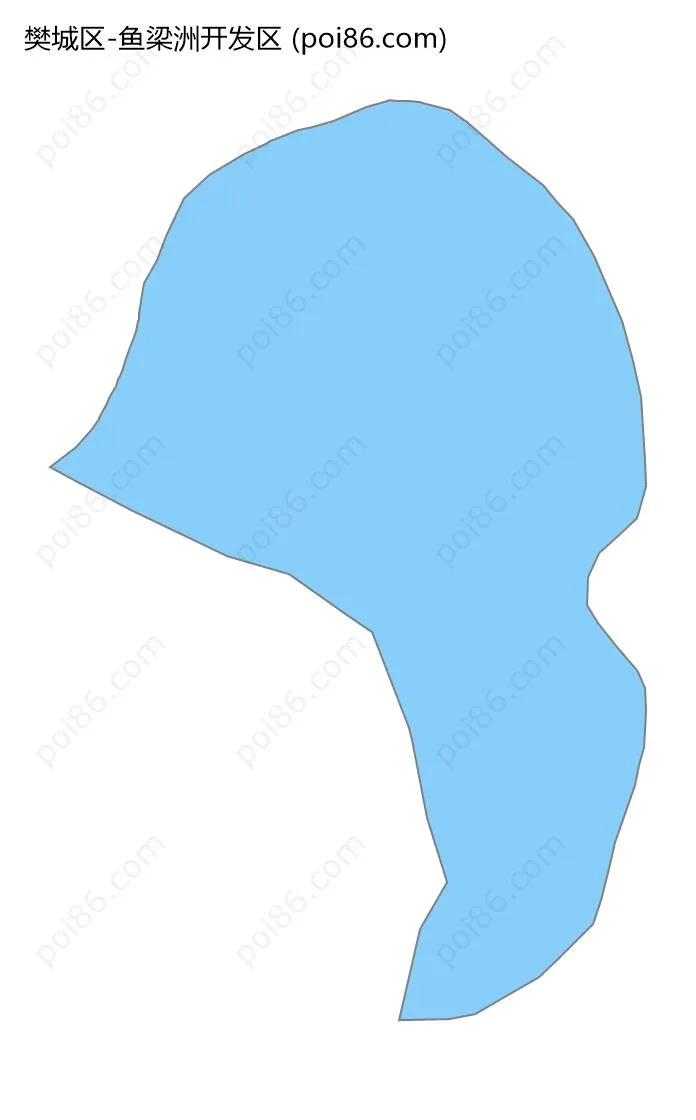 鱼梁洲开发区边界地图