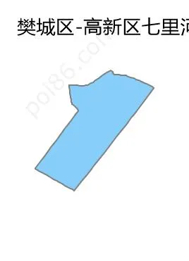 高新区七里河街道边界地图