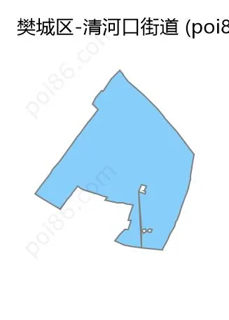 清河口街道边界地图