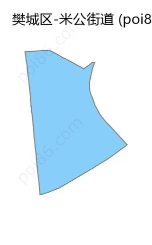米公街道边界地图