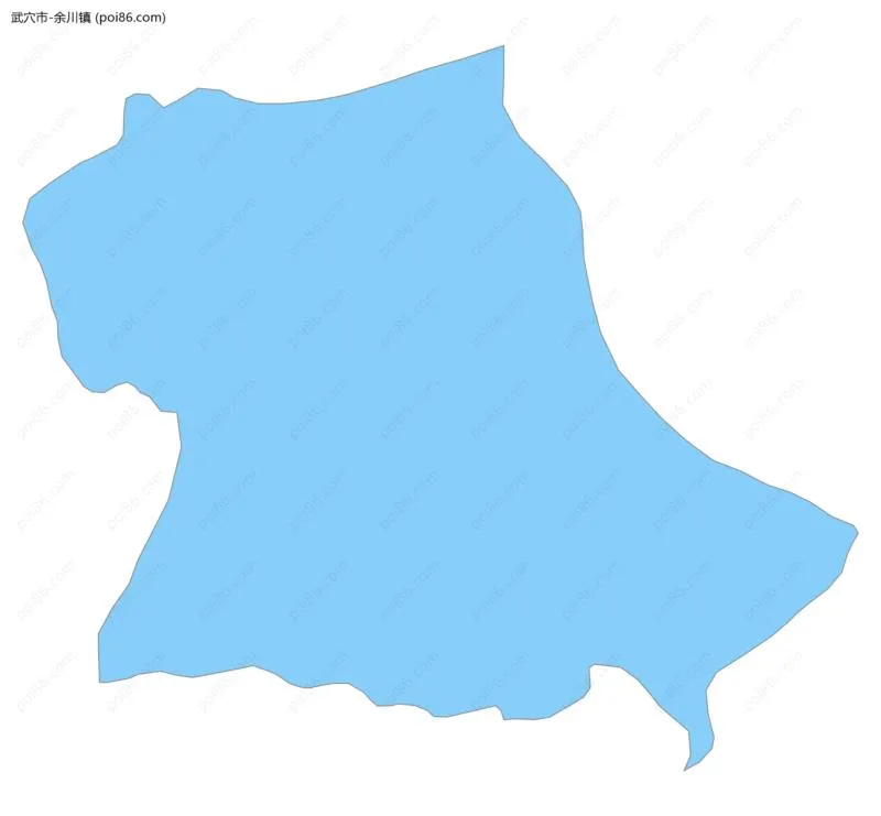余川镇边界地图