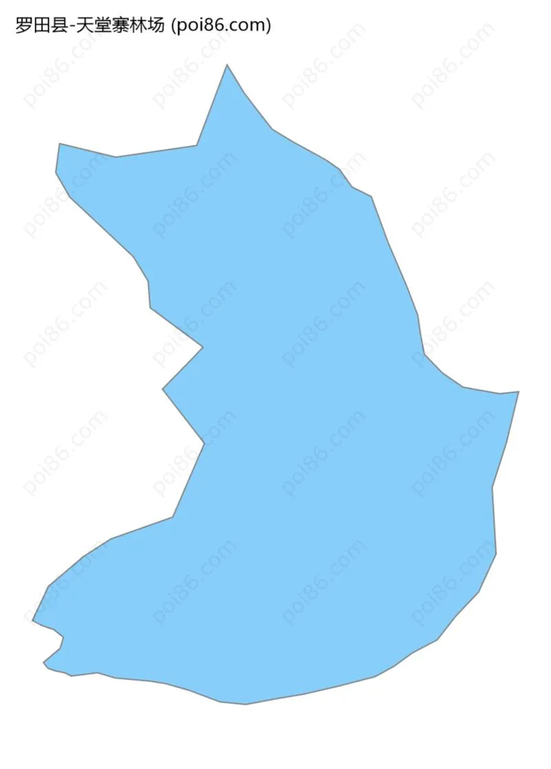 天堂寨林场边界地图