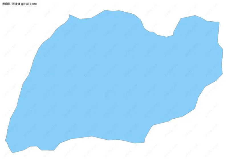 河铺镇边界地图