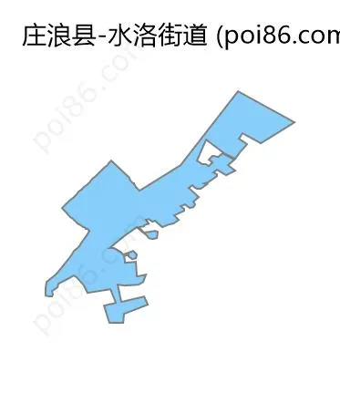 水洛街道边界地图