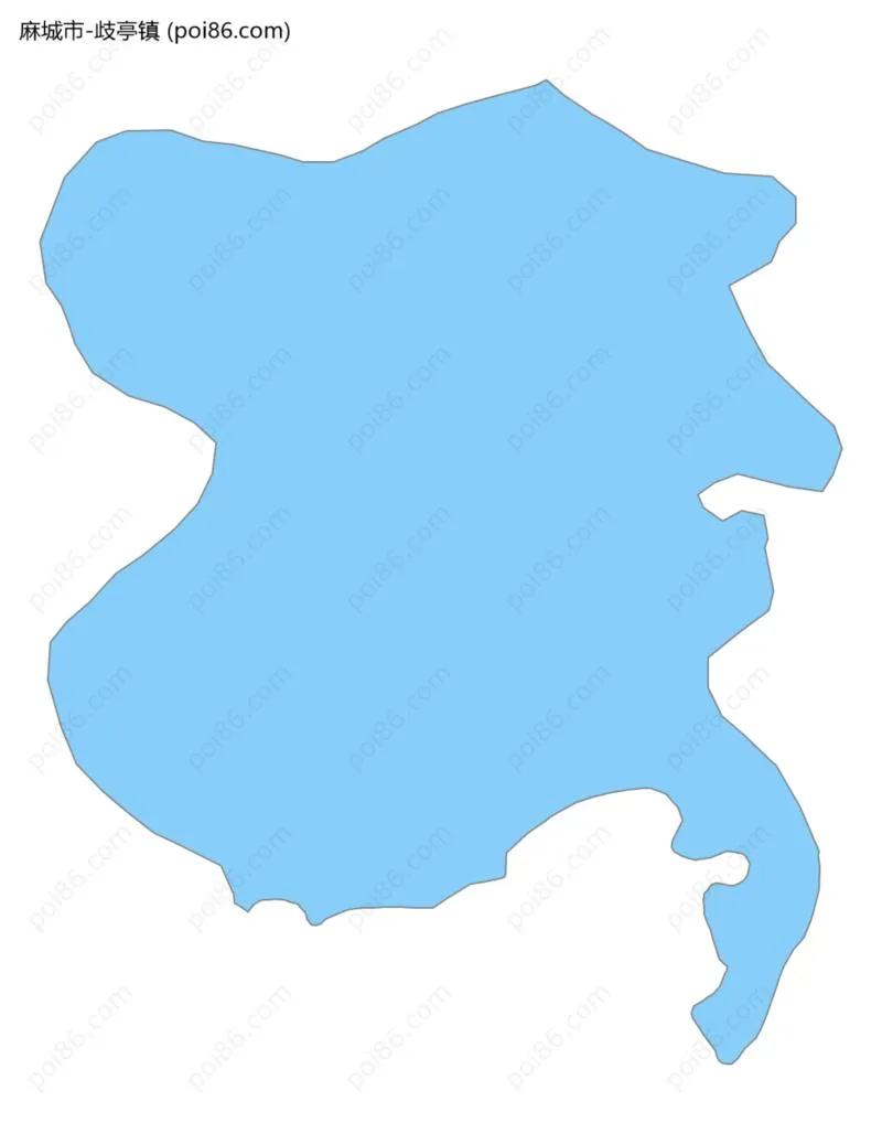 歧亭镇边界地图