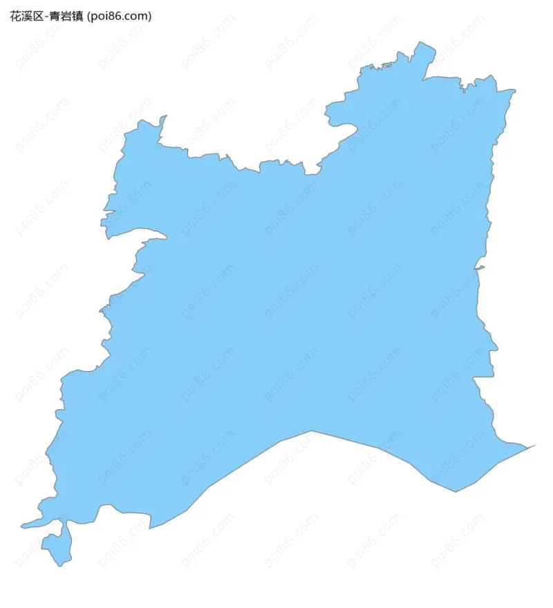 青岩镇边界地图