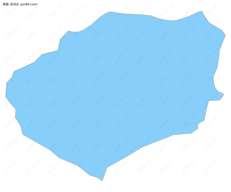 鸟河乡边界地图