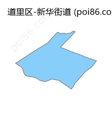 新华街道边界地图