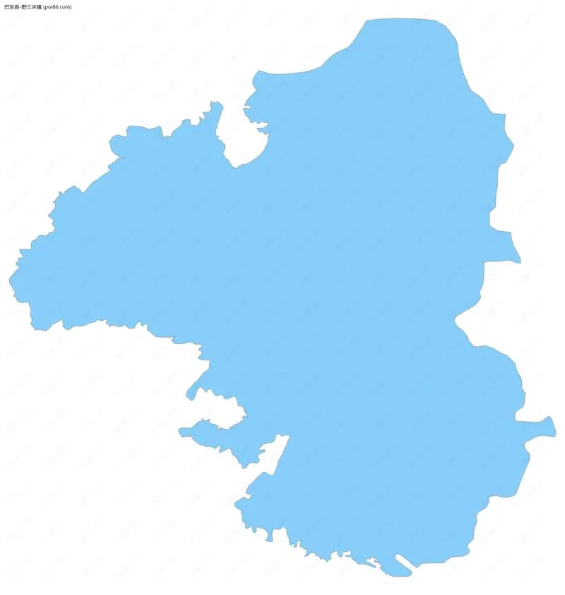 野三关镇边界地图