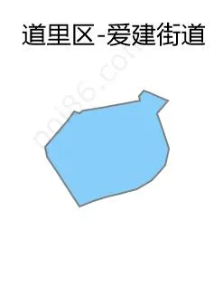 爱建街道边界地图