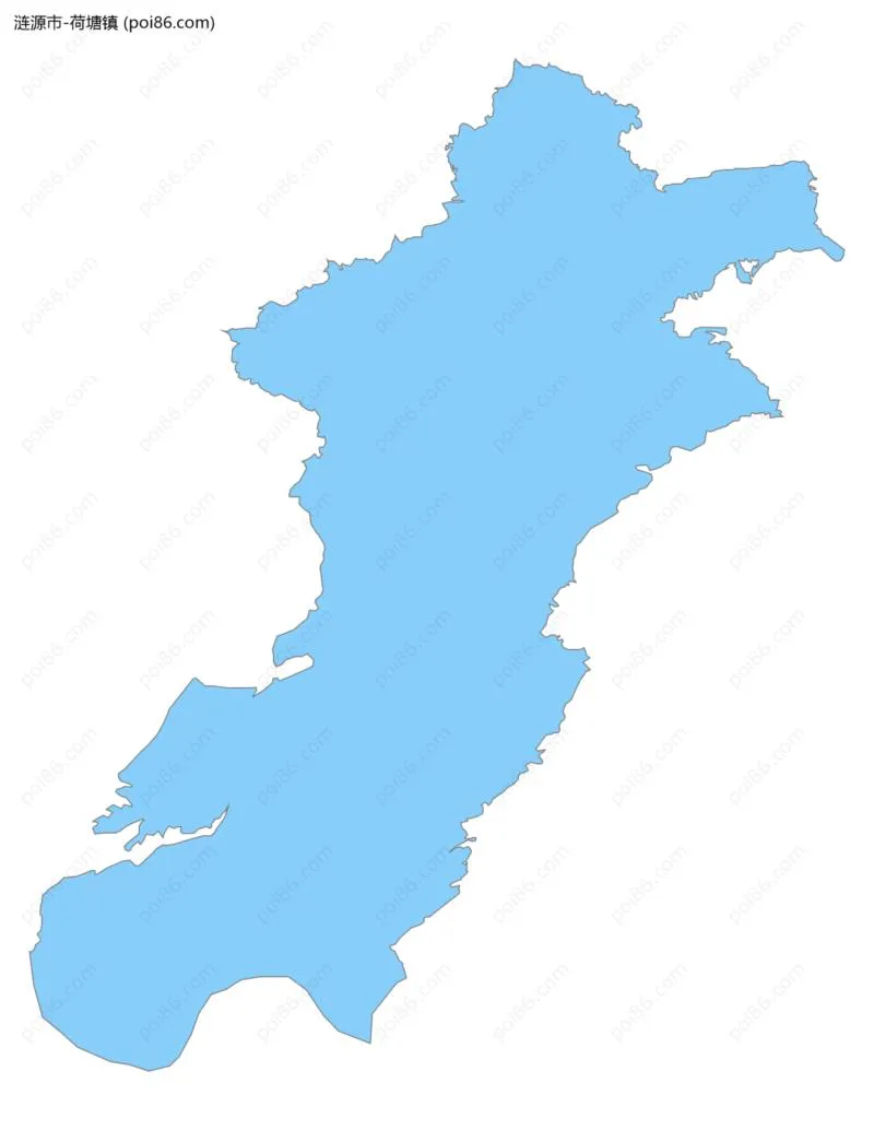 荷塘镇边界地图