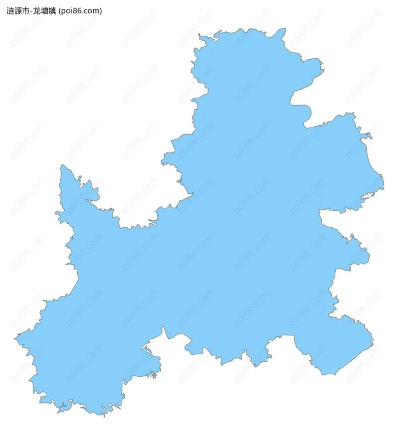 龙塘镇边界地图