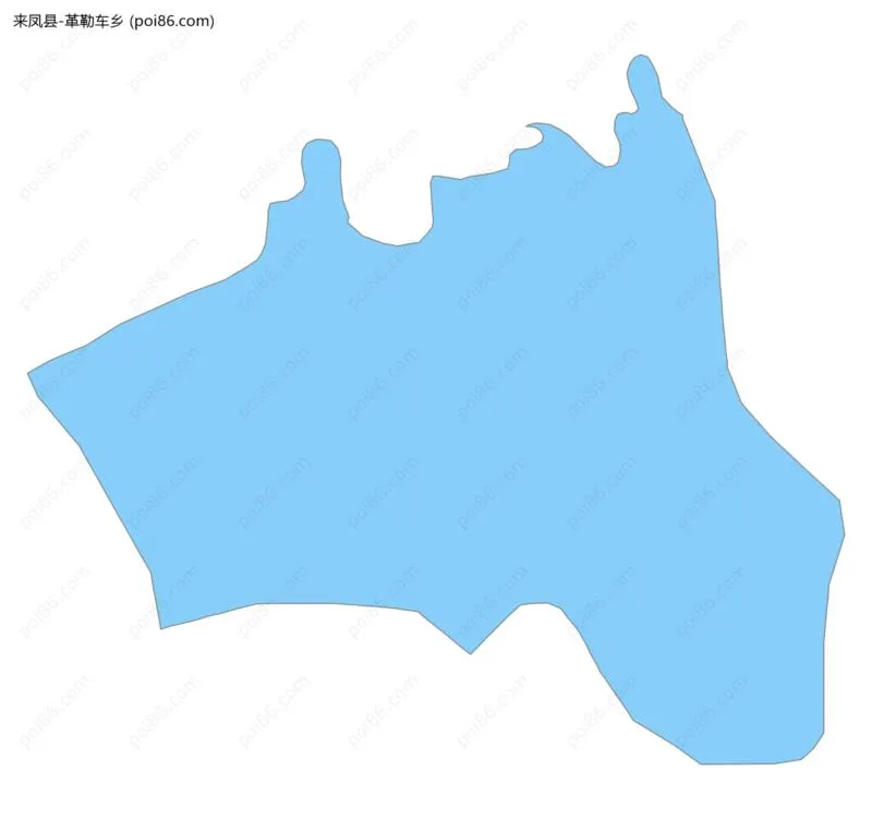 革勒车乡边界地图