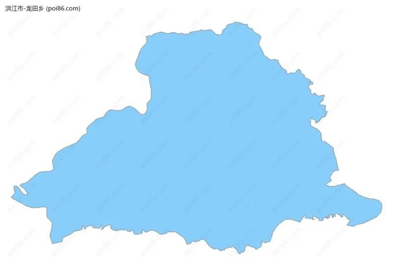 龙田乡边界地图