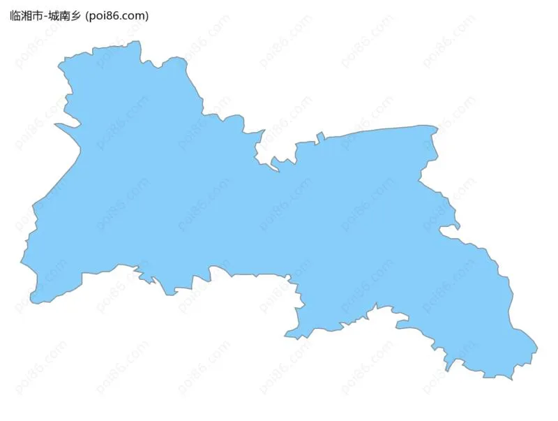 城南乡边界地图