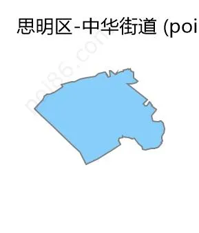 中华街道边界地图