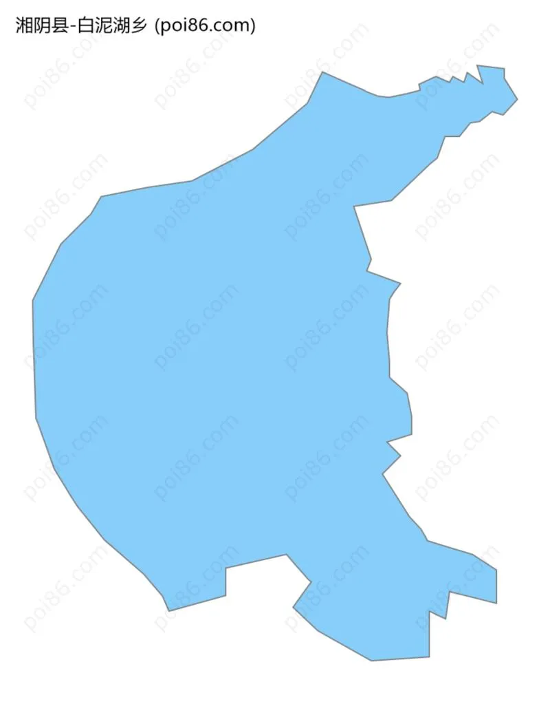 白泥湖乡边界地图