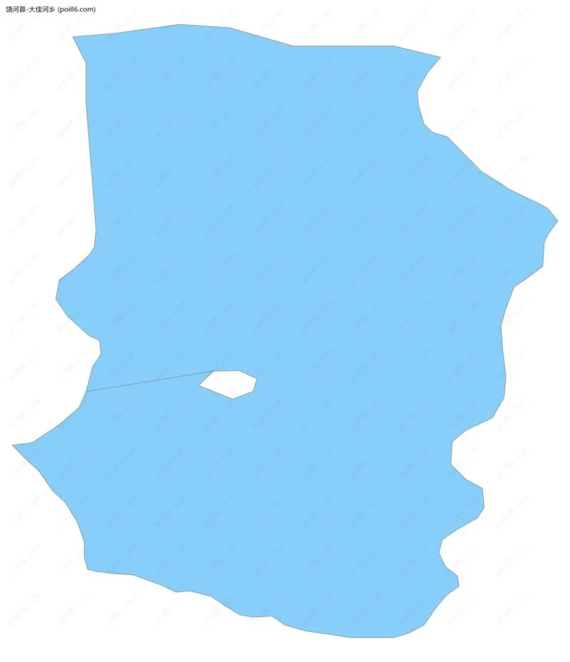大佳河乡边界地图