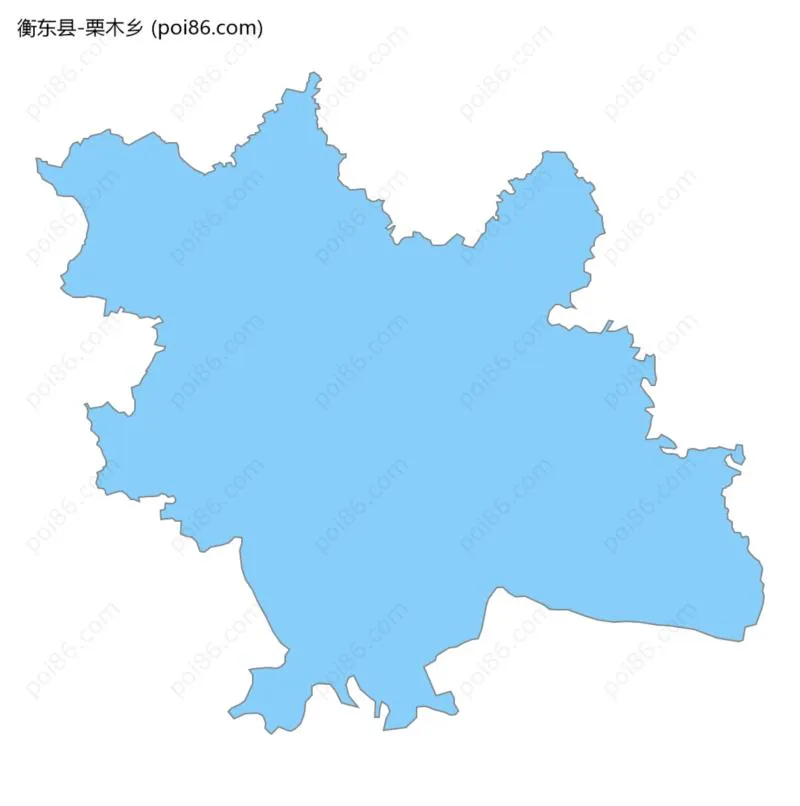 栗木乡边界地图