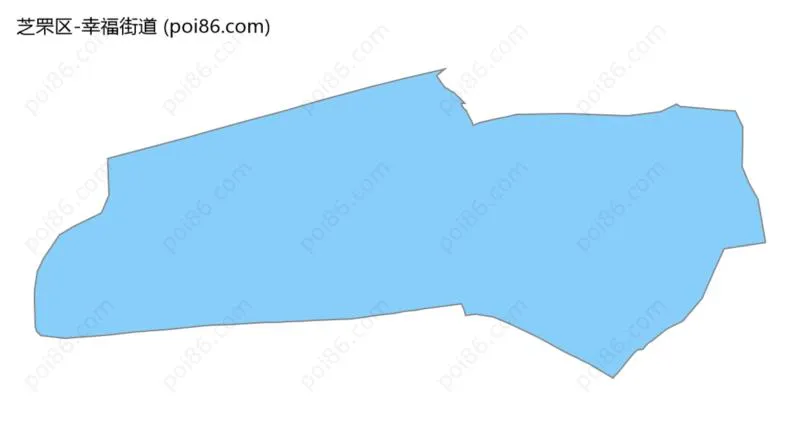 幸福街道边界地图