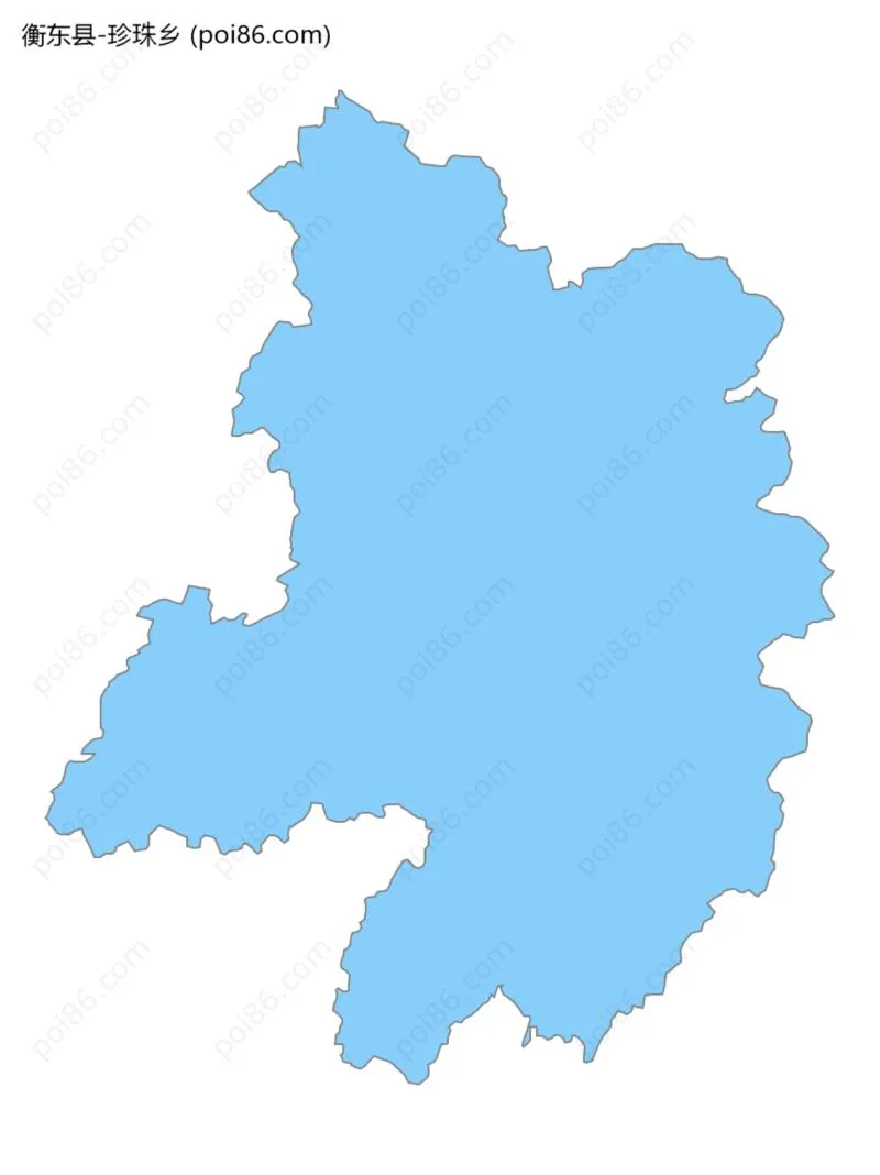 珍珠乡边界地图