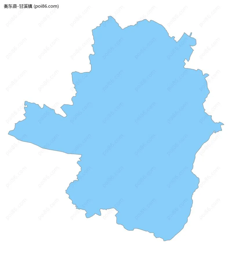 甘溪镇边界地图