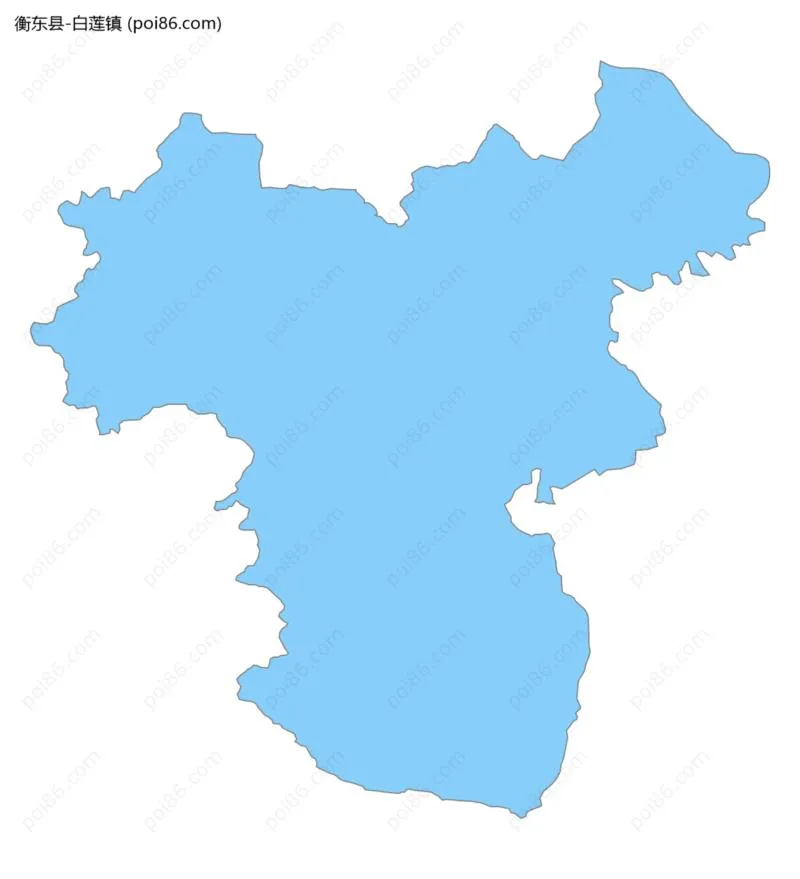 白莲镇边界地图