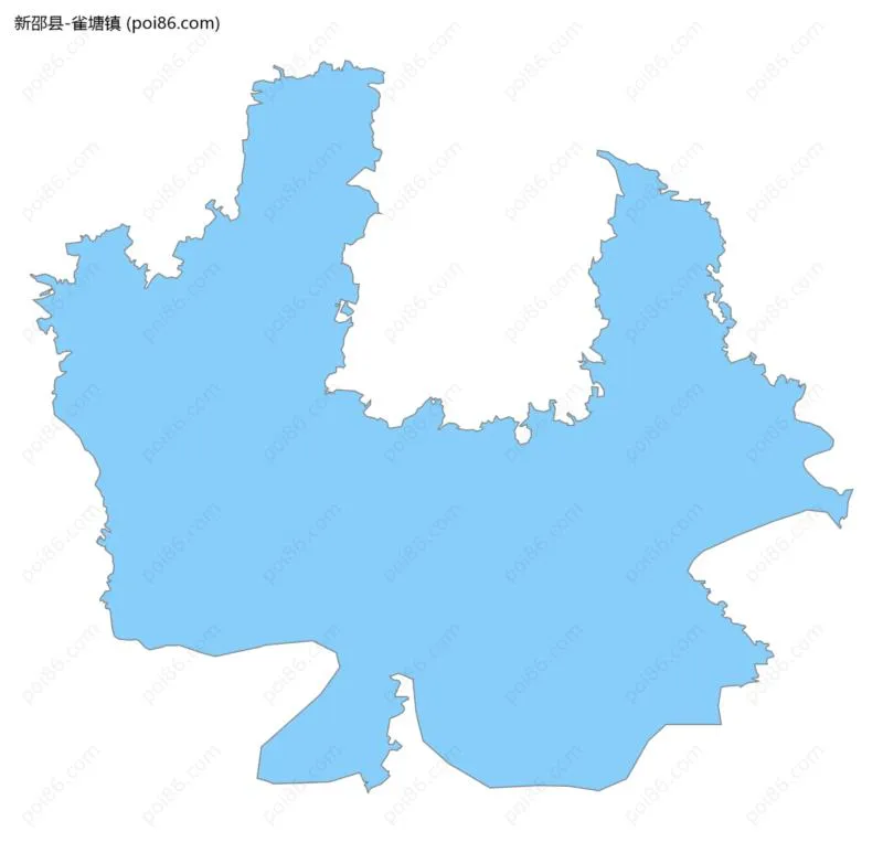 雀塘镇边界地图