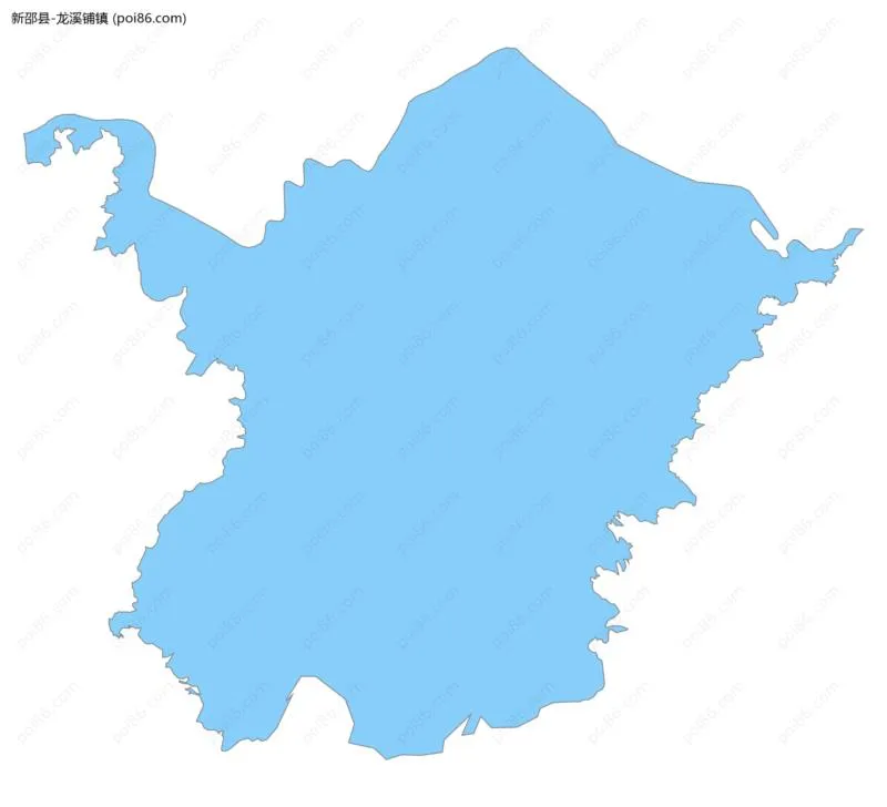 龙溪铺镇边界地图