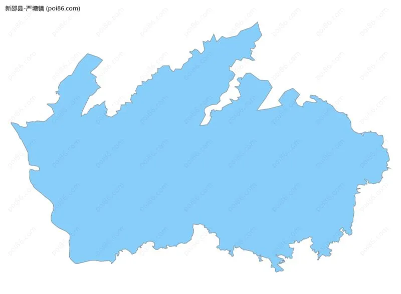 严塘镇边界地图