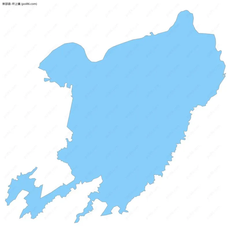 坪上镇边界地图