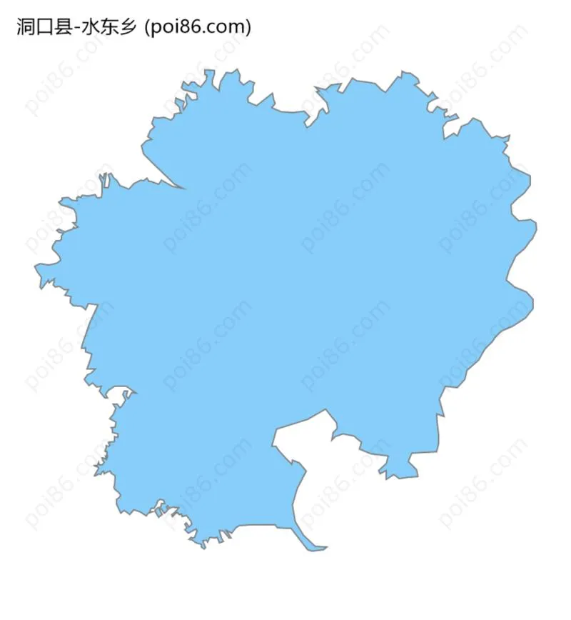 水东乡边界地图